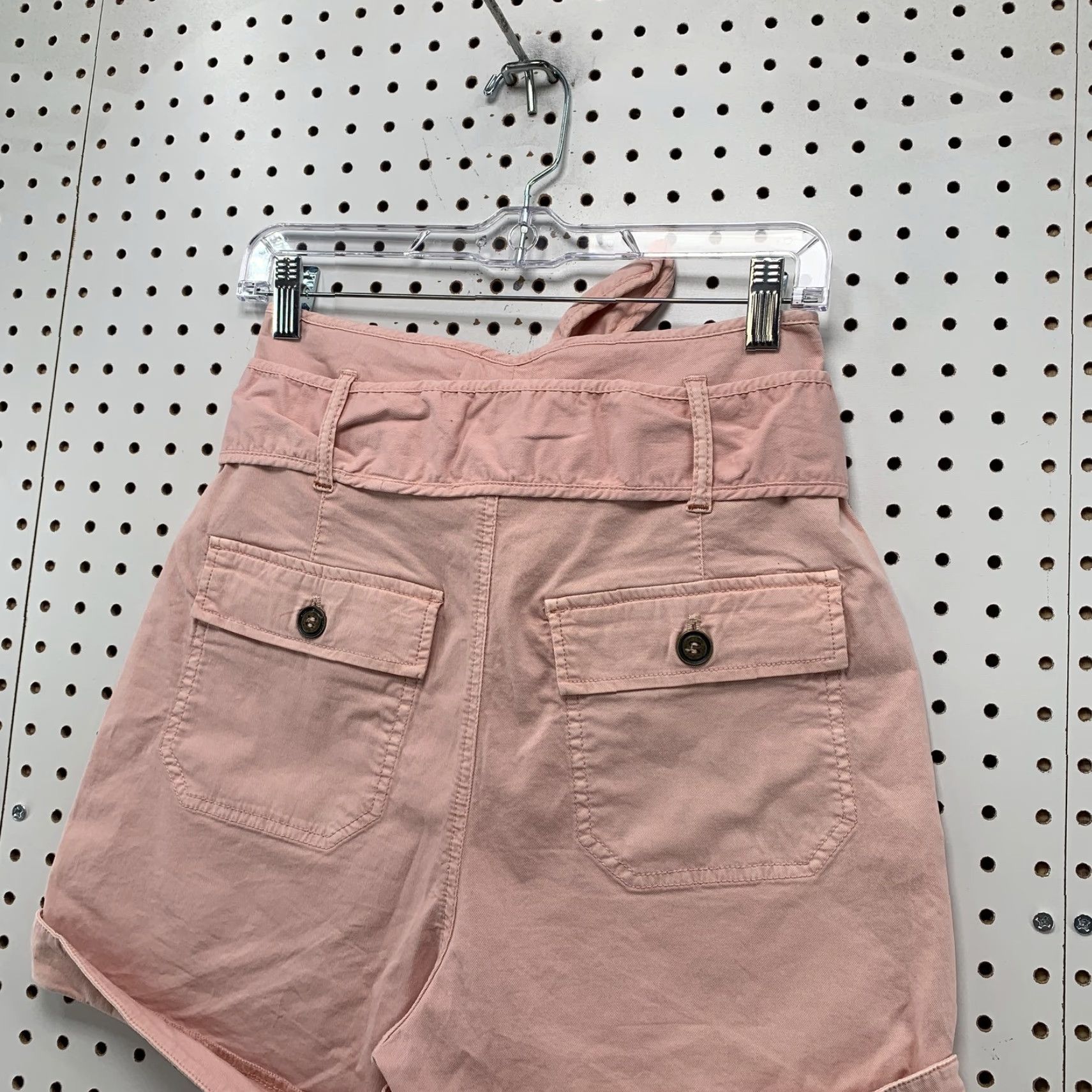 Anthropologie Anthropologie Shirts Womens Size 6 Pink High Waisted Aviator Cuffed Shorts 27x4 Casual Summer 27in Pink Womens Size 28" / US 6 / IT 42 - 6 Thumbnail