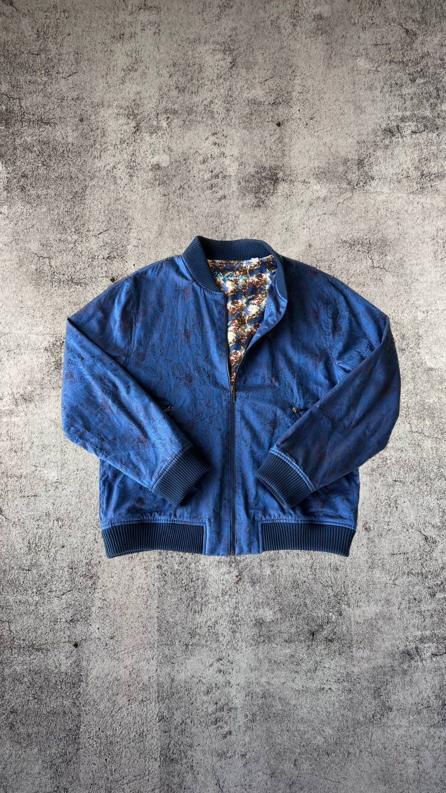 Robert Graham Robert Graham Cards & Renaissance Pattern Bomber Jacket ...