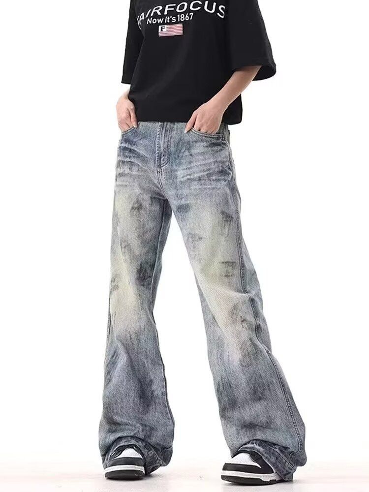 Japanese Brand × Jean Retro hip-hop wide leg high street jeans Size US 32 / EU 48 - 6 Thumbnail