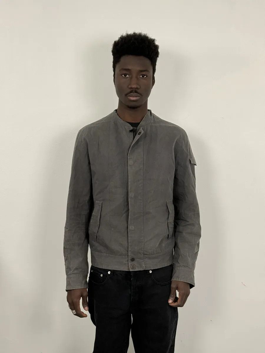 Balenciaga AW2013 Balenciaga Grey Raw Bomber Jacket Size US M / EU 48-50 / 2 - 2 Thumbnail