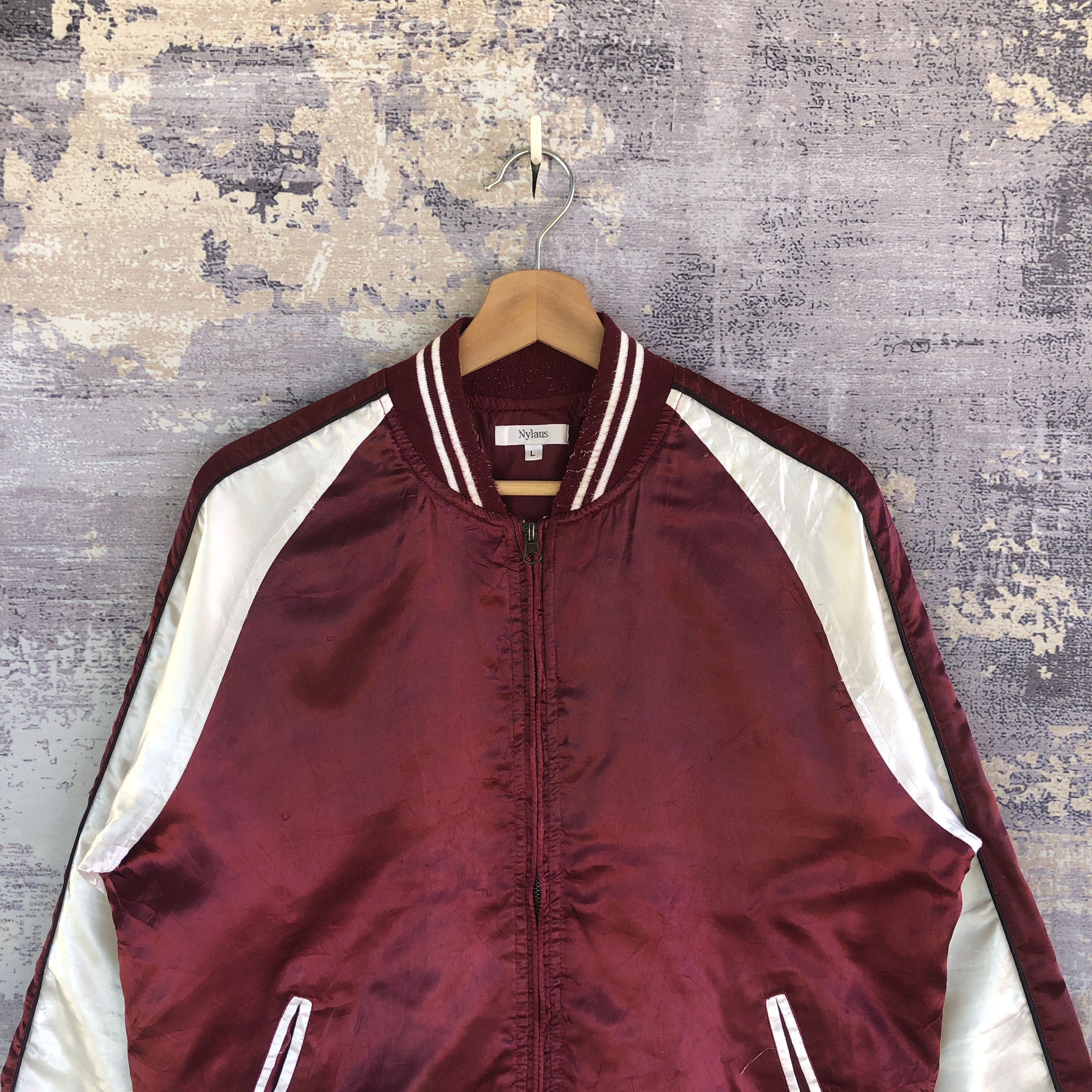 Japanese Brand × Vintage Vintage 90s Japanese Bomber Jackets Satin Bomber Jacket Size US M / EU 48-50 / 2 - 3 Thumbnail