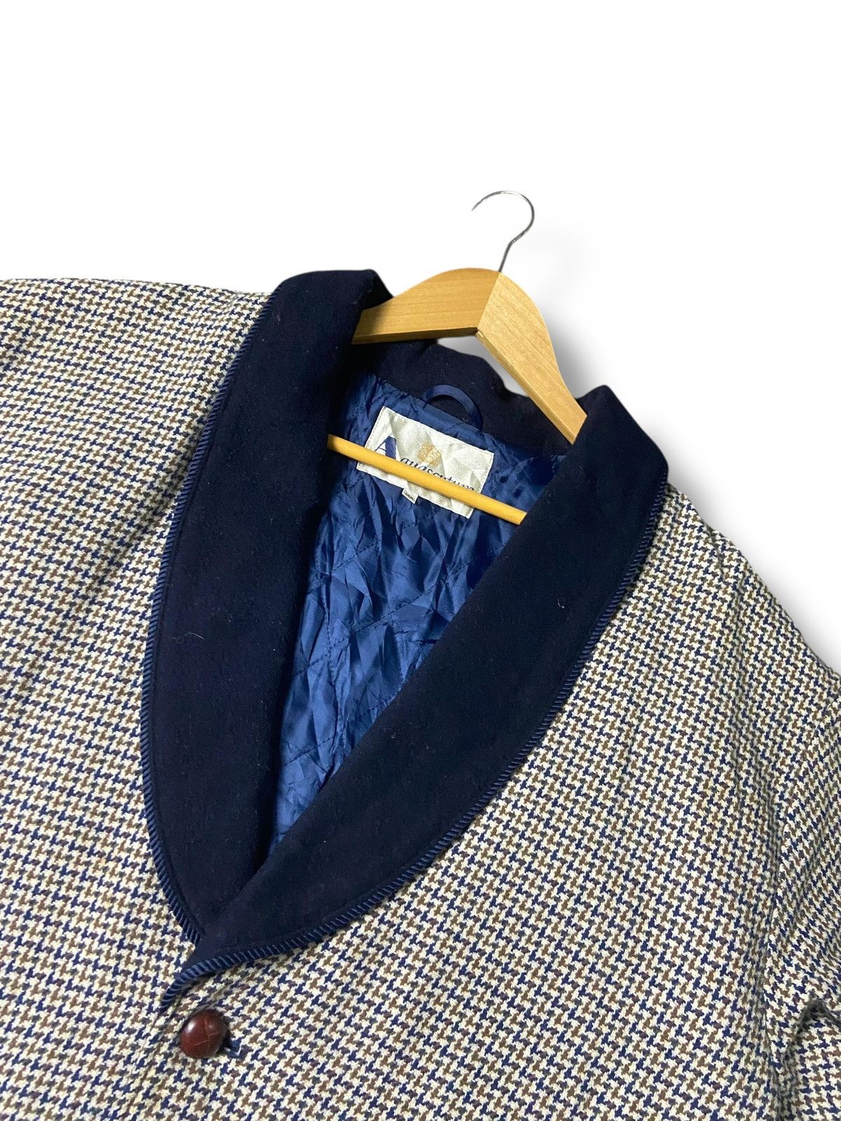 Aquascutum × Japanese Brand × Vintage Vintage AQUASCUTUM Checkered Coat (133) Size US M / EU 48-50 / 2 - 3 Thumbnail