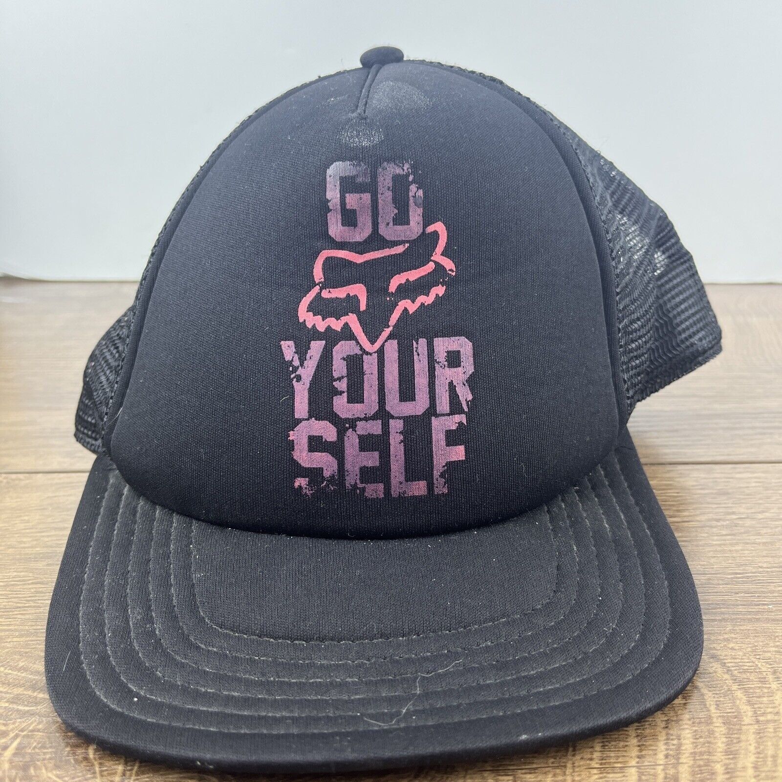 Fox Racing Go Fox Yourself Hat Fox Black Hat Adjustable Adult Size Blac Size ONE SIZE - 1 Thumbnail