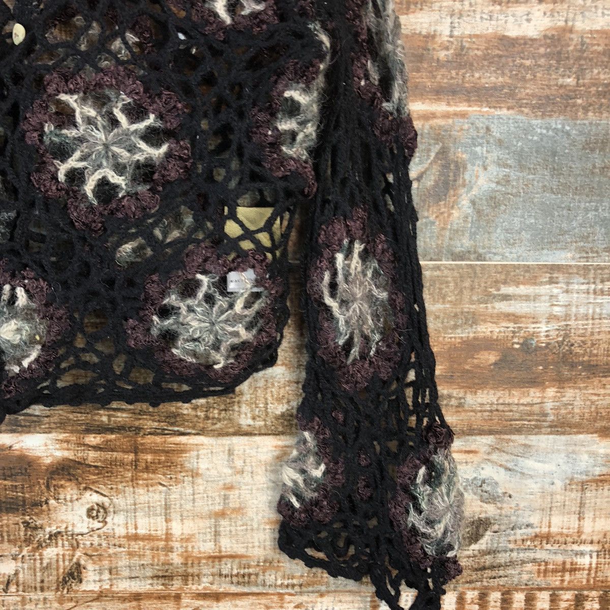 Seditionaries DL Wonder Land crochet meshnet Black Knitwear #C747 Size S / US 4 / IT 40 - 6 Thumbnail