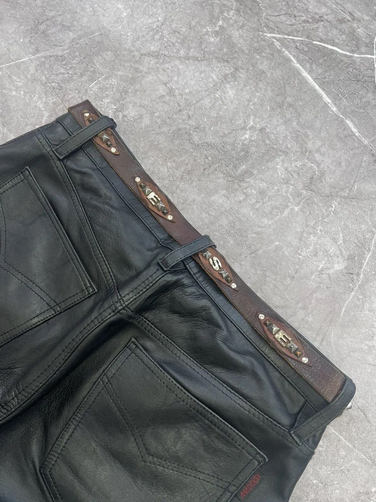 Diesel Vintage avant garde y2k Diesel punk brown leather belt Size ONE SIZE - 5 Thumbnail
