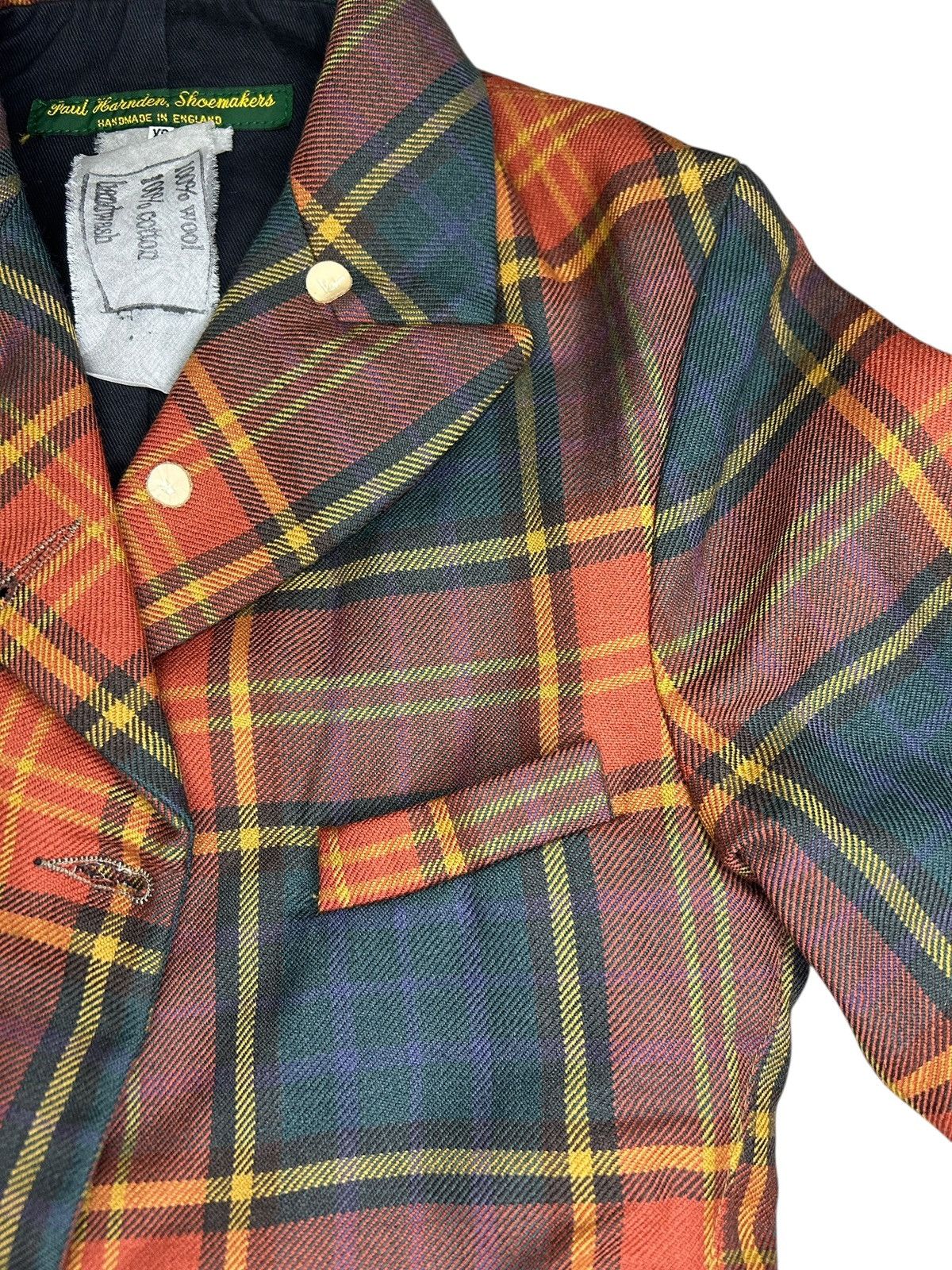 Paul Harnden Shoemakers Wool Tartan Blazer Size XS / US 0-2 / IT 36-38 - 8 Thumbnail