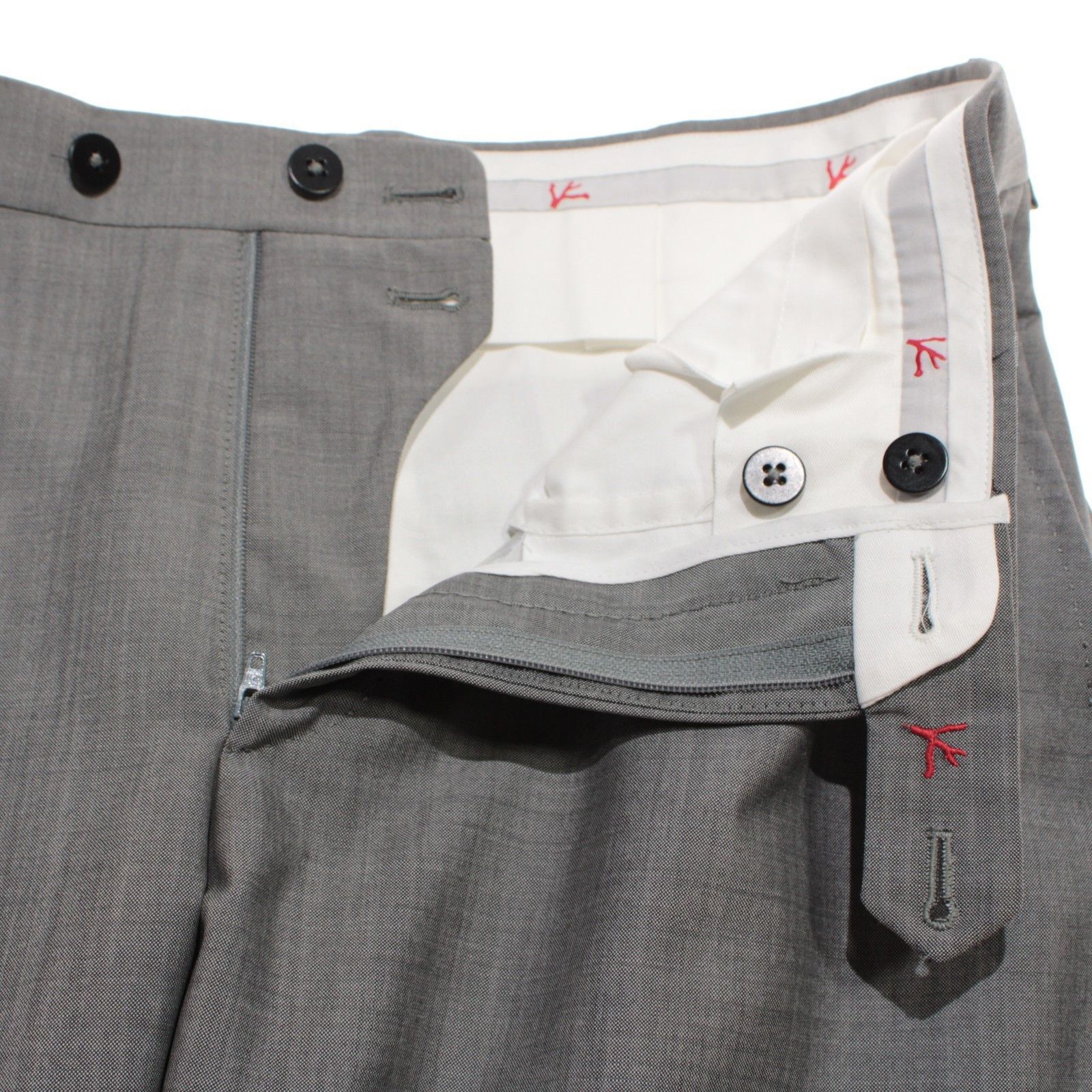 Isaia isaia New with tags Dress Pants Size 32 US In Gray Size US 32 / EU 48 - 3 Thumbnail