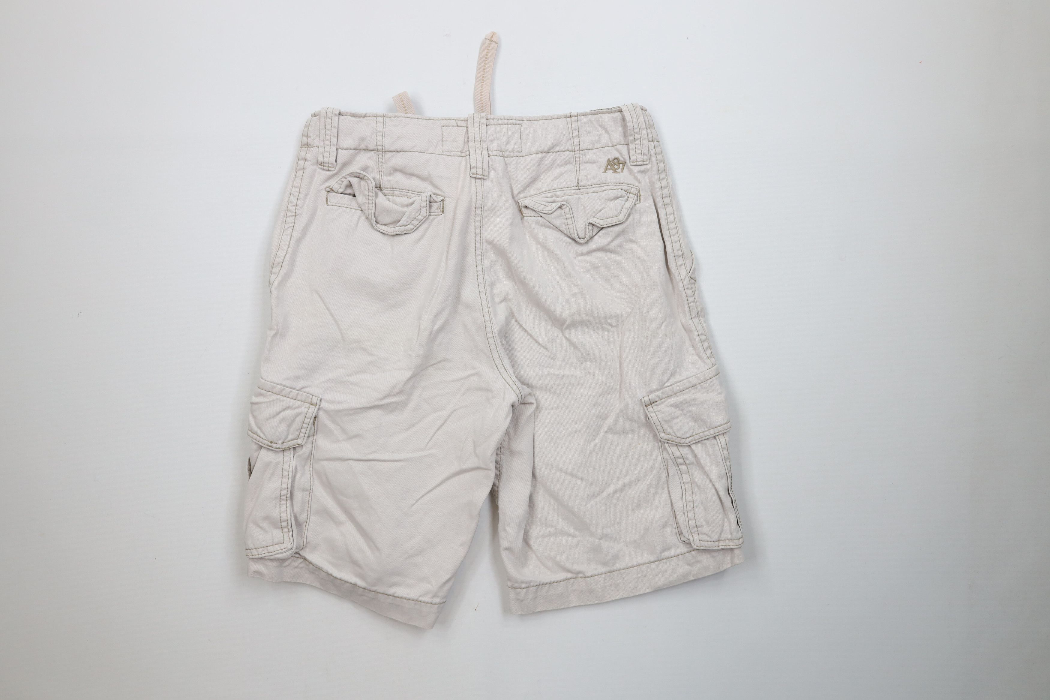 Aeropostale Vintage Aeropostale Heavyweight Cargo Shorts Beige Cotton Size US 30 / EU 46 - 11 Thumbnail