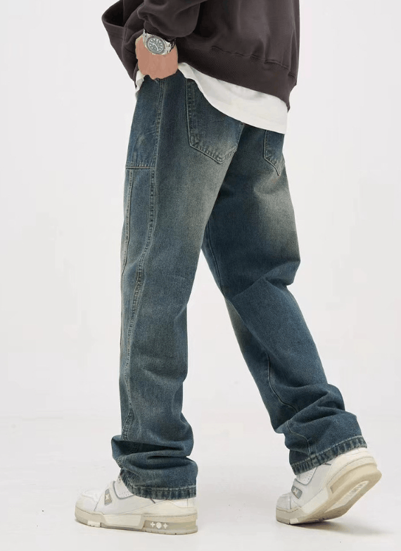 Japanese Brand × Jean American street retro washed distressed jeans Size US 32 / EU 48 - 4 Thumbnail