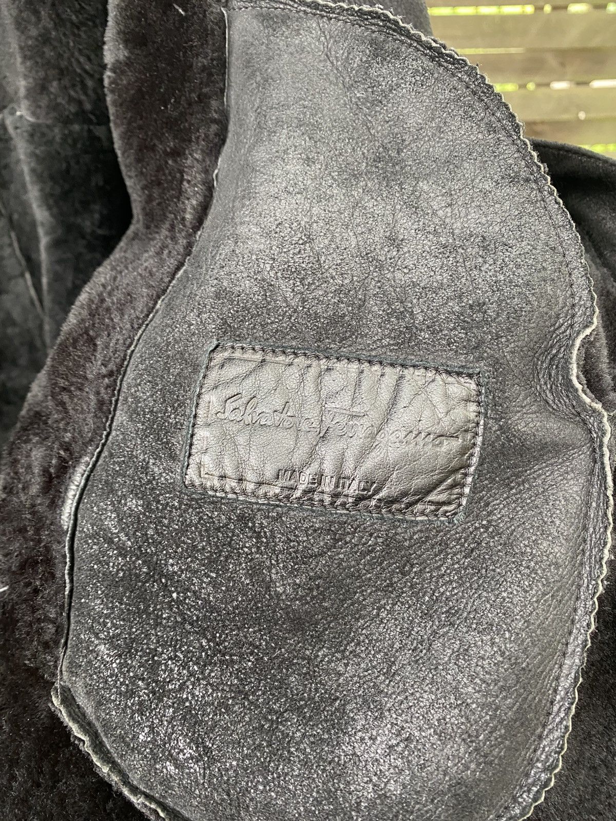 Salvatore Ferragamo Salvatore Ferragamo Shearling Leather Jacket Size US L / EU 52-54 / 3 - 11 Thumbnail