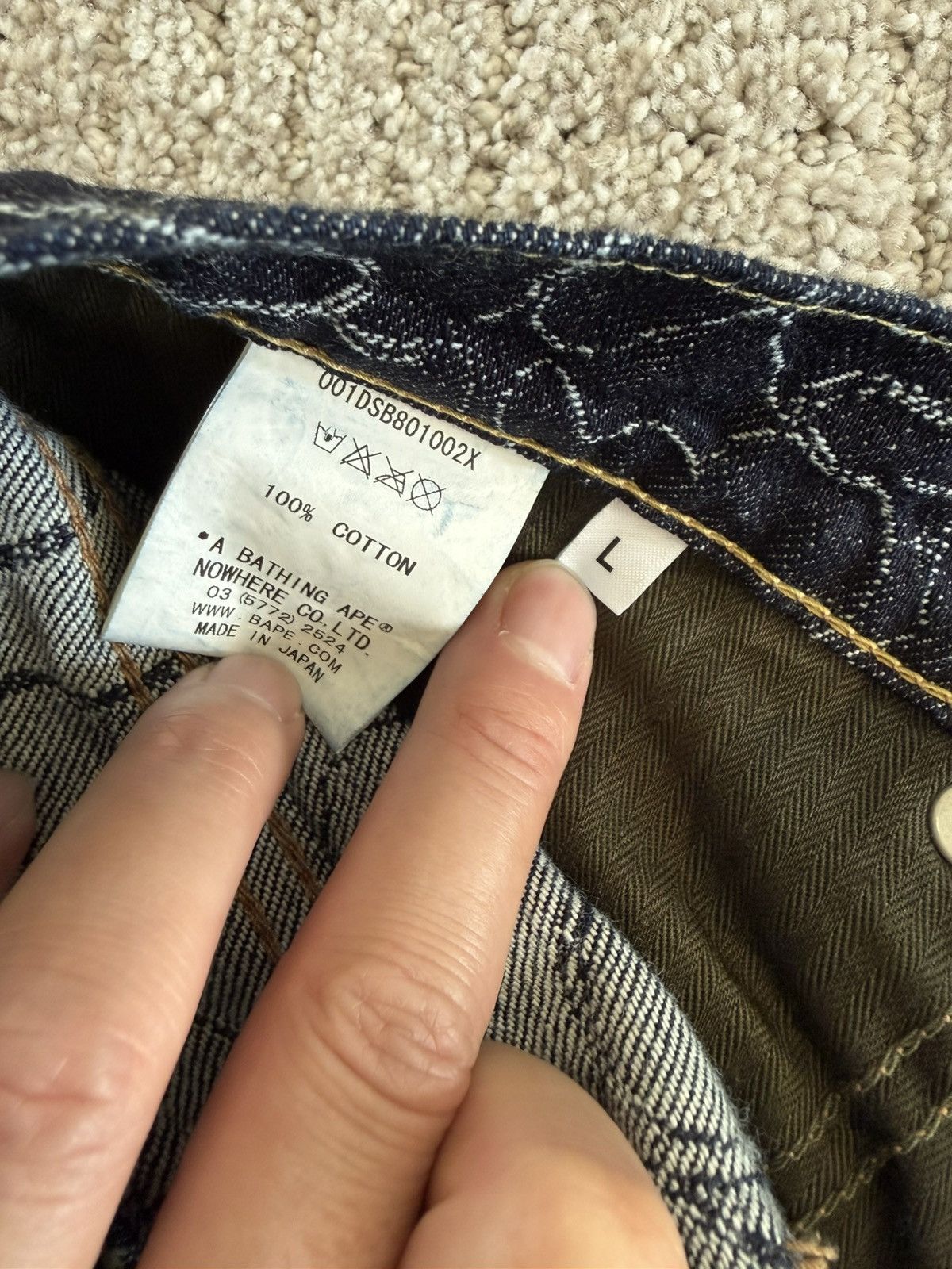 Bape Bape Denim Shorts Size US 32 / EU 48 - 4 Thumbnail