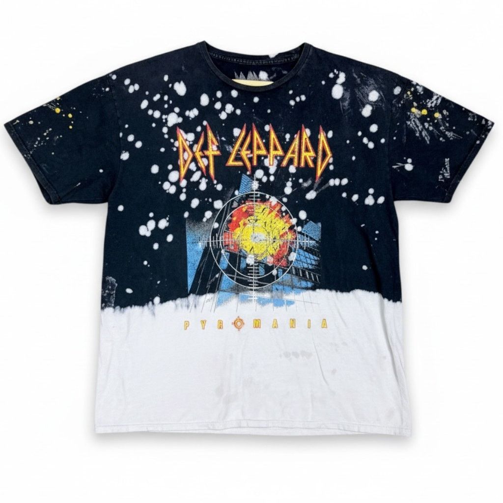 Def Leppard Def Leppard Pyromania T-Shirt Bleach Wash Rock Band Tee L Size US L / EU 52-54 / 3 - 1 Thumbnail