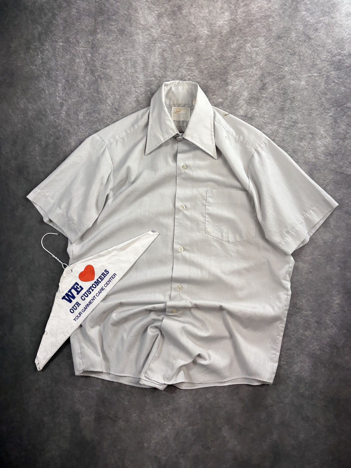 Vintage 1980s Vintage Summer Shirt Shortsleeve Workwear Buttonup 70s Size US S / EU 44-46 / 1 - 2 Thumbnail