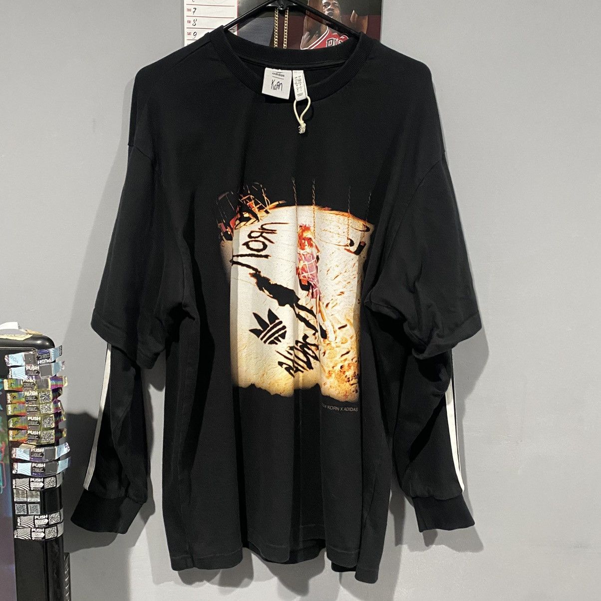 Adidas Adidas x korn double layered long sleeve Size US L / EU 52-54 / 3 - 1 Thumbnail