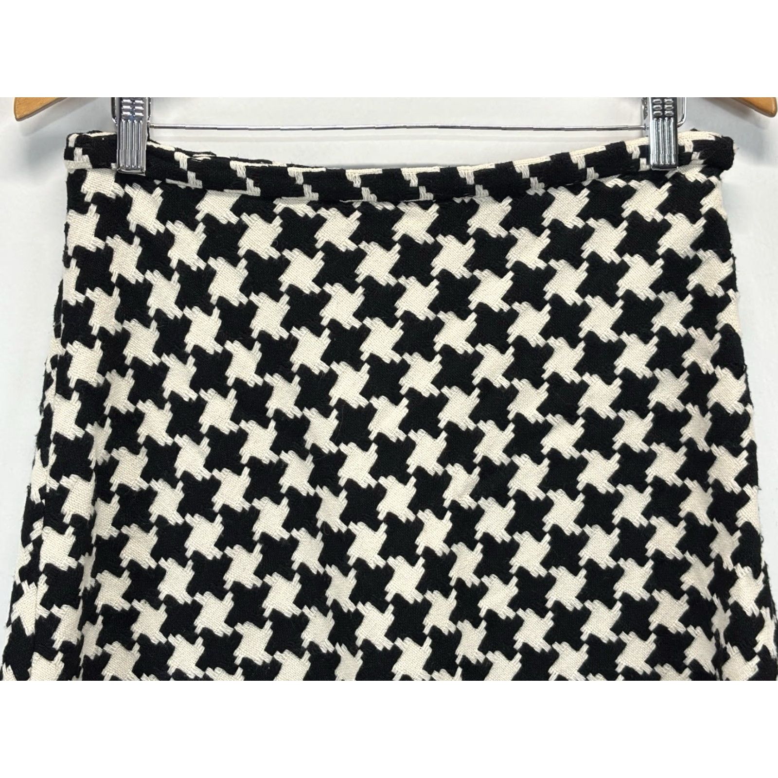 Vintage VINTAGE Newport News Skirt Women Size 10 Houndstooth Black White A-line 1990s Old Money Accessories Mens Womens Girls Boys Size 32" / US 10 / IT 46 - 2 Thumbnail