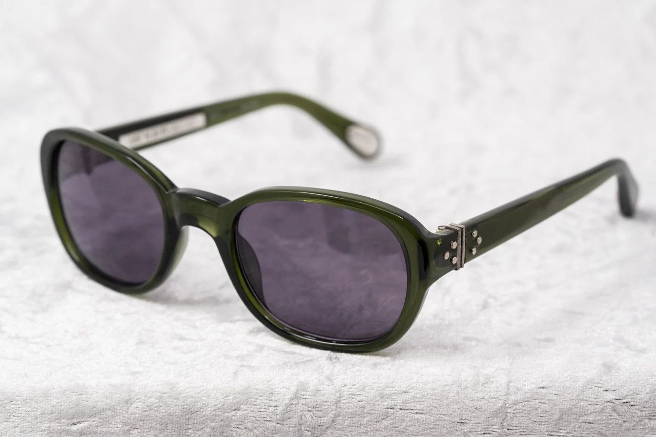 Ann Demeulemeester Ann Demeulemeester Sunglasses Oval Green and Purple Size ONE SIZE - 1 Thumbnail
