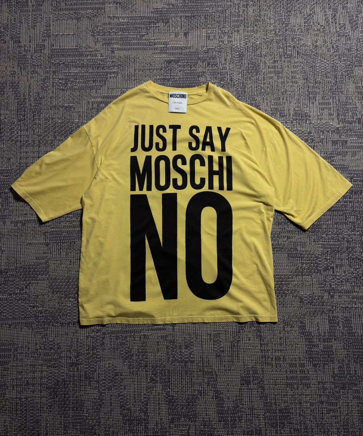 Moschino MOSCHINO Just Say Rare Relaxed Fit T-Shirt Size US M / EU 48-50 / 2 - 1 Thumbnail