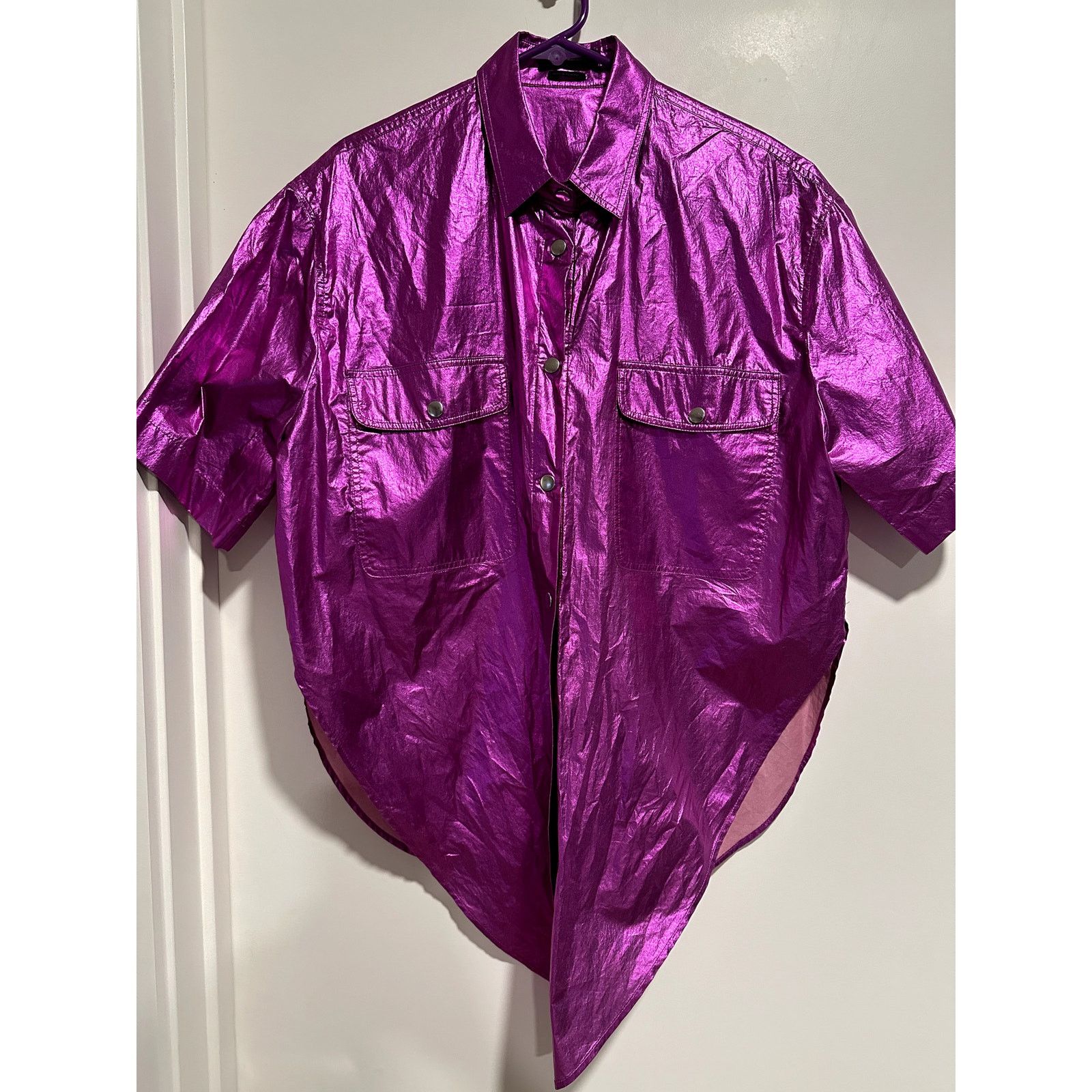 Isabel Marant Isabel Marant Giliggy Metallic Cotton Shirt sz 38 Size S / US 4 / IT 40 - 2 Thumbnail