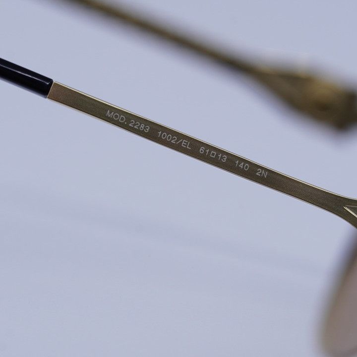 Versace Versace VE2283 1002EL Sunglasses Gold Aviator Frame, Orange Size ONE SIZE - 8 Thumbnail