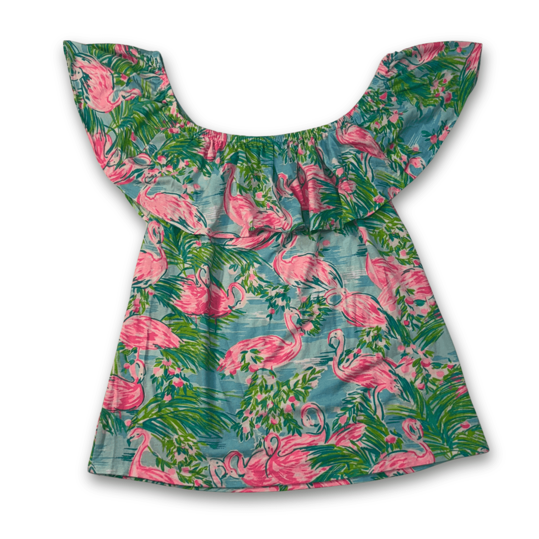 Lilly Pulitzer Flamingo Printed La Fortuna Top Size M / US 6-8 / IT 42-44 - 1 Thumbnail