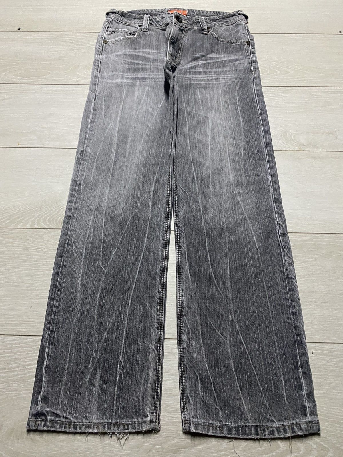Japanese Brand Vintagw Japanese Brand Avail Garment Distressed Thunder Jean Size US 28 / EU 44 - 1 Thumbnail