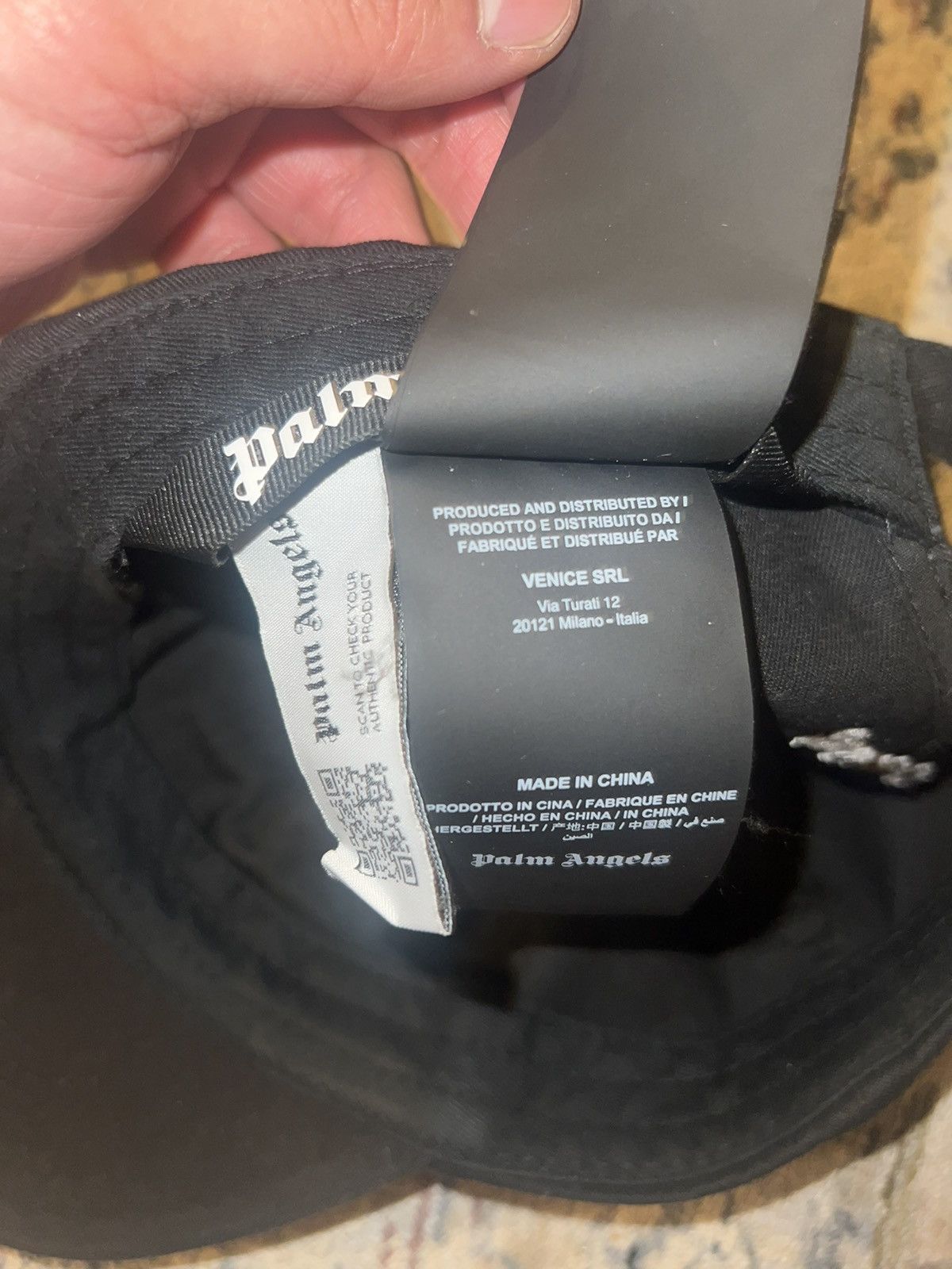 Palm Angels Black Palm Angeles Cap Sz OS Size ONE SIZE - 5 Thumbnail