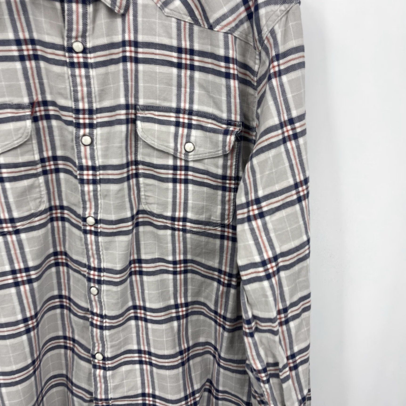 Lucky Brand Lucky Brand Western Shirt Men 2XL Pocket Stretch Plaid Casual Christmas? Size US XXL / EU 58 / 5 - 5 Thumbnail