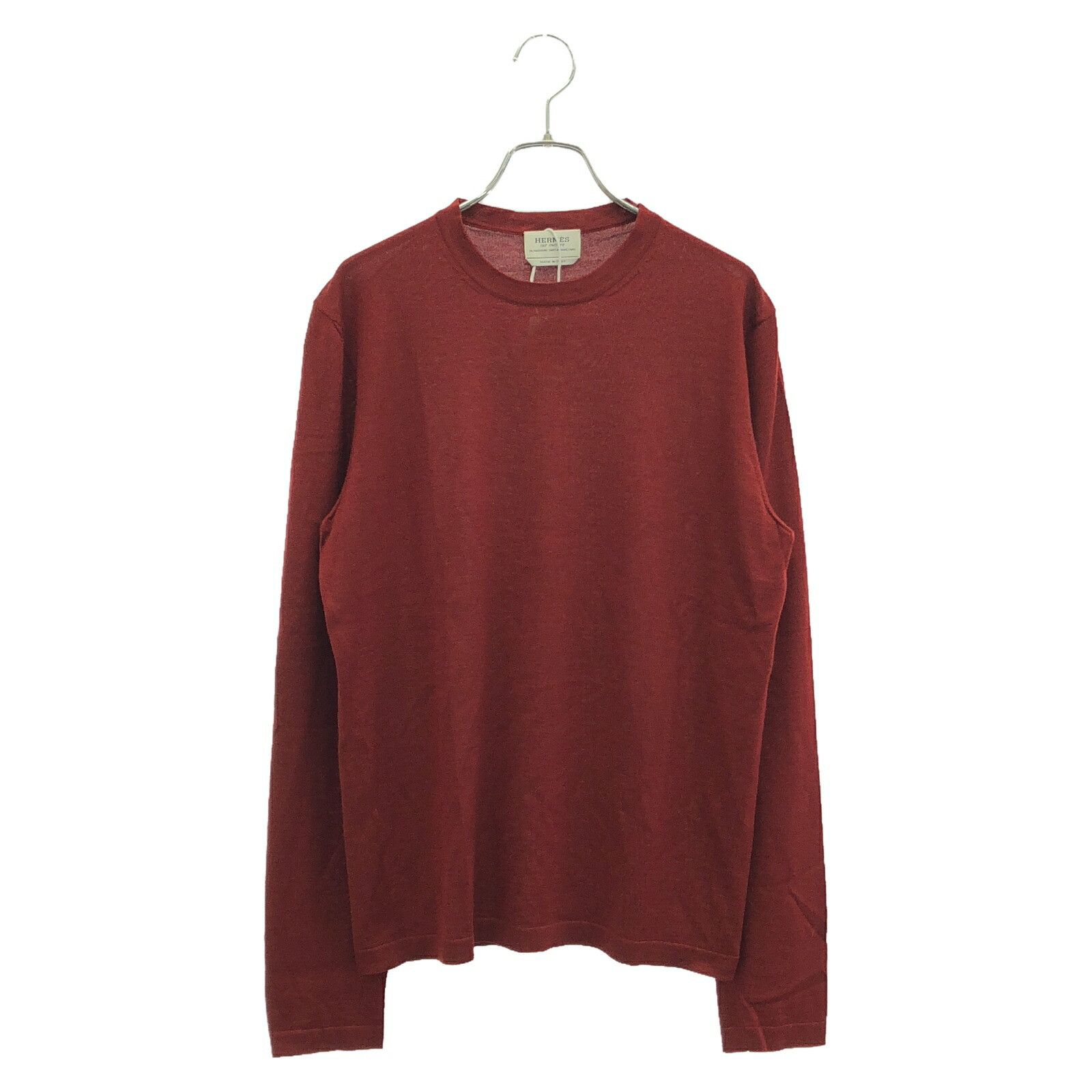 Hermes Hermes Hermes Knit Cashmere Silk Knitwear Leather Tops Size ONE SIZE - 1 Thumbnail