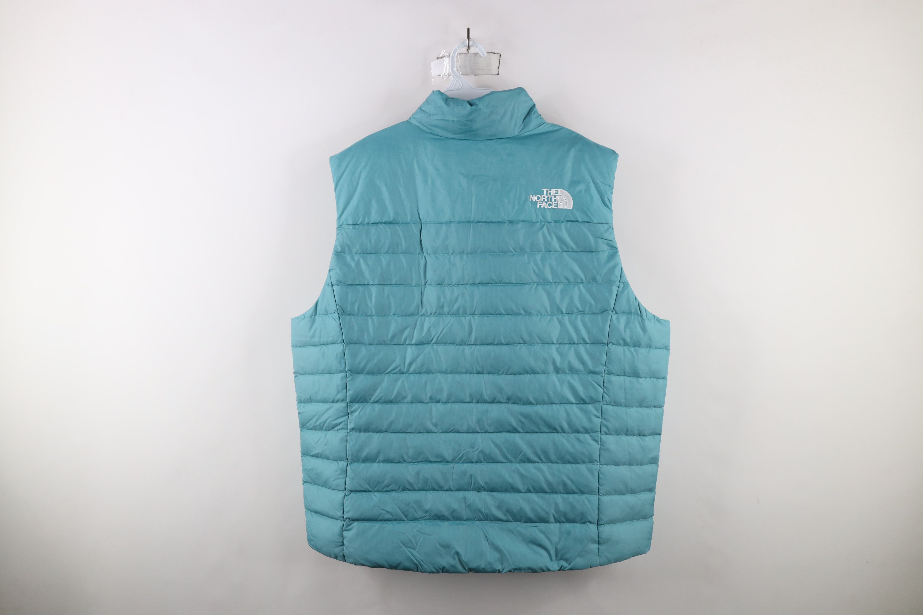 The North Face × Vintage The North Face 550 Duck Down Fill Puffer Vest Jacket Teal Size US XXL / EU 58 / 5 - 12 Thumbnail