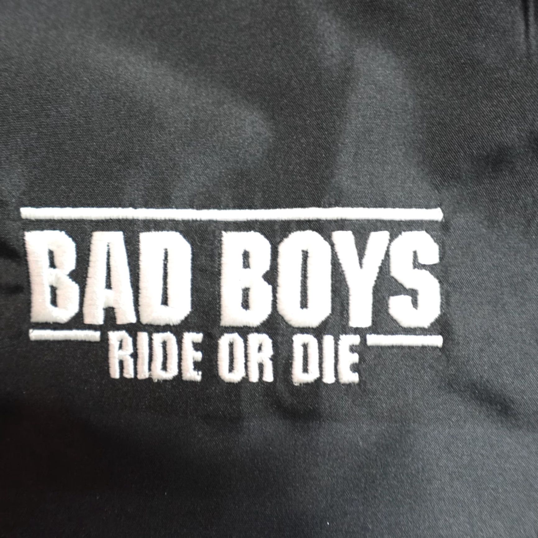 Vintage VINTAGE Bad Boys Ride or Die Jacket XL Black Windbreaker Embroidered Set Production Crew Size US XL / EU 56 / 4 - 3 Thumbnail