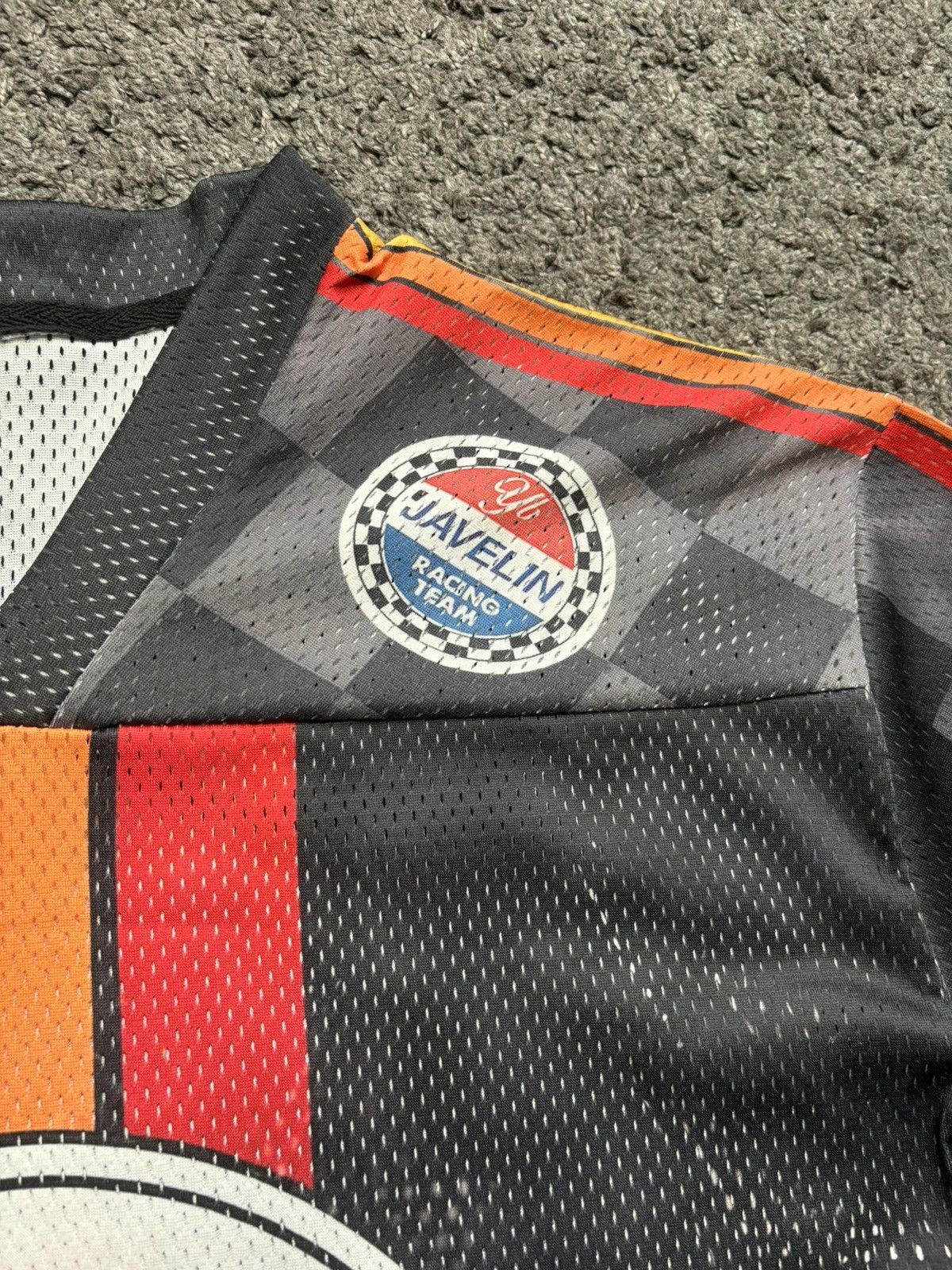 Japanese Brand Vintage oversize number 3 racing black red football jersey Size US L / EU 52-54 / 3 - 7 Thumbnail