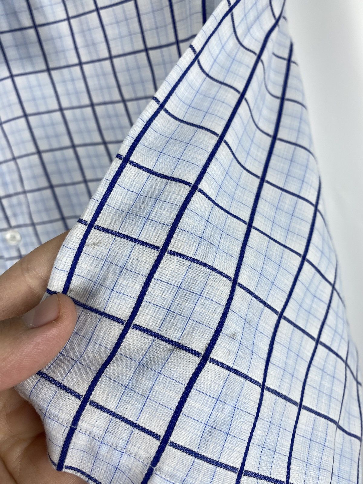 Yves Saint Laurent Yves Saint Laurent Plaid Shirt Short Sleeve Button Up size L Size US L / EU 52-54 / 3 - 7 Thumbnail