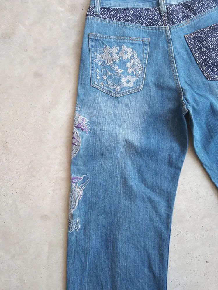 Japanese Brand Vintage Karakuri Tamashi Jeans Style Big Logo 30x30 Size US 30 / EU 46 - 5 Thumbnail