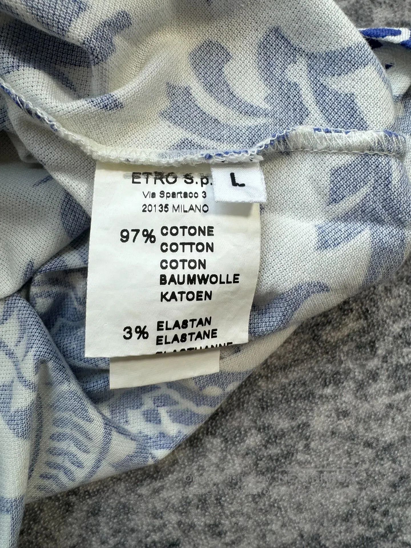 Etro etro blue island print polo shirt. Size US L / EU 52-54 / 3 - 4 Thumbnail
