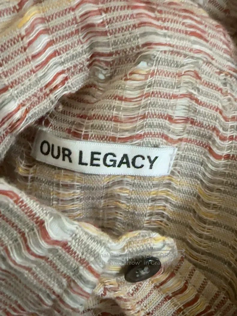 Our Legacy Our Legacy Rippled colored woven openwork shirt Size US XS / EU 42 / 0 - 3 Thumbnail