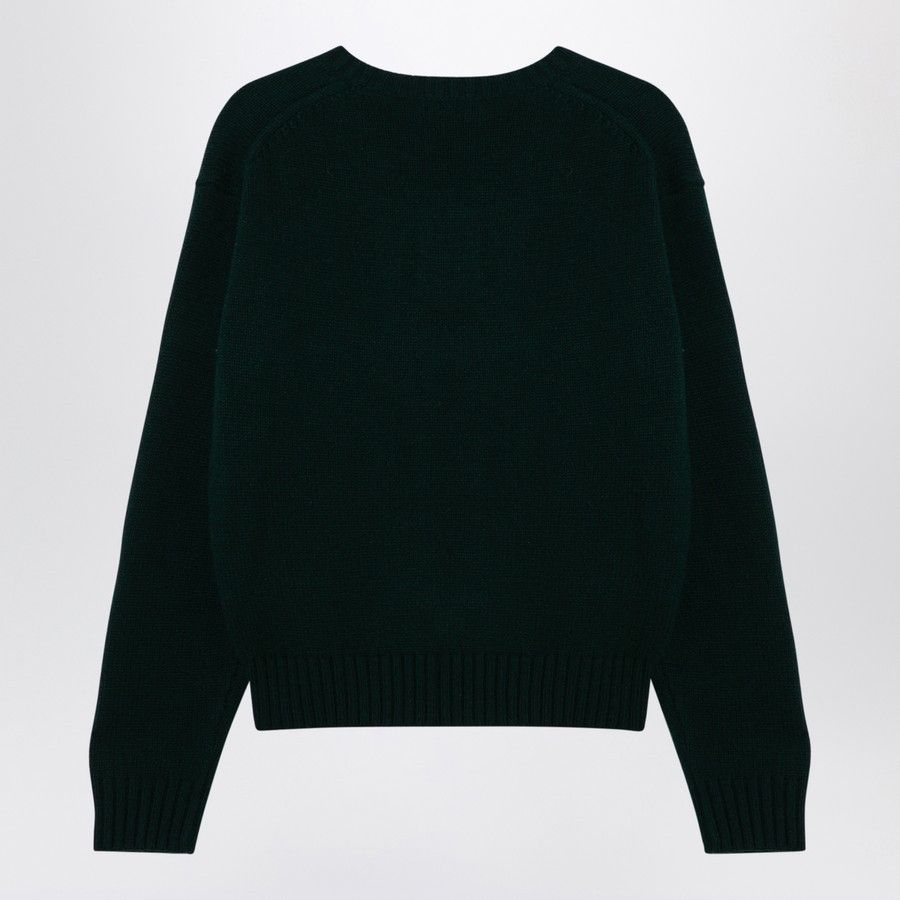 Polo Ralph Lauren o1d2blof0924 Wool Jumper in Dark Green Size S / US 4 / IT 40 - 2 Thumbnail