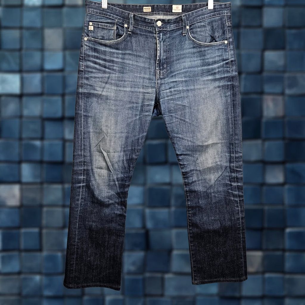 Vintage AG Adriano Goldschmied Jeans Five Pockets Straight Leg Jeans Size 36 Blue Denim Regular Rise 5-Pocket Mens Made in USA Size US 36 / EU 52 - 1 Thumbnail