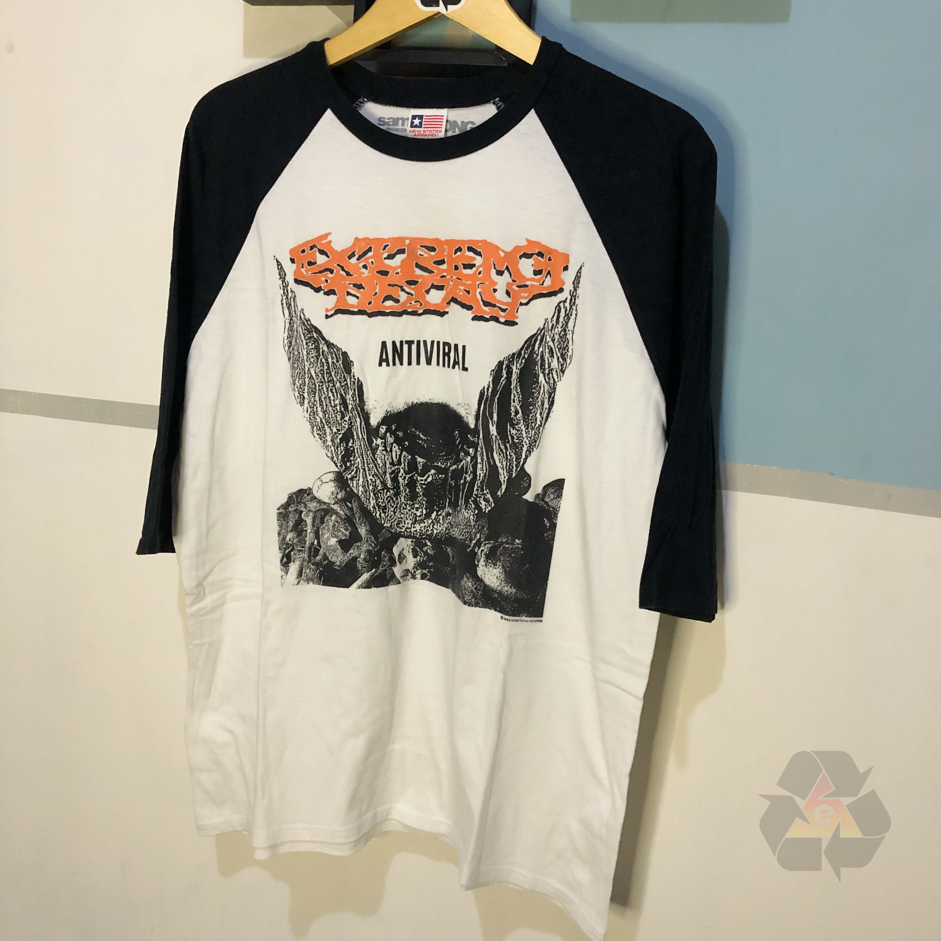 Band Tees × Vintage RARE Grindcore Extreme Decay Anti Viral T-Shirt Y2K Size US L / EU 52-54 / 3 - 3 Thumbnail