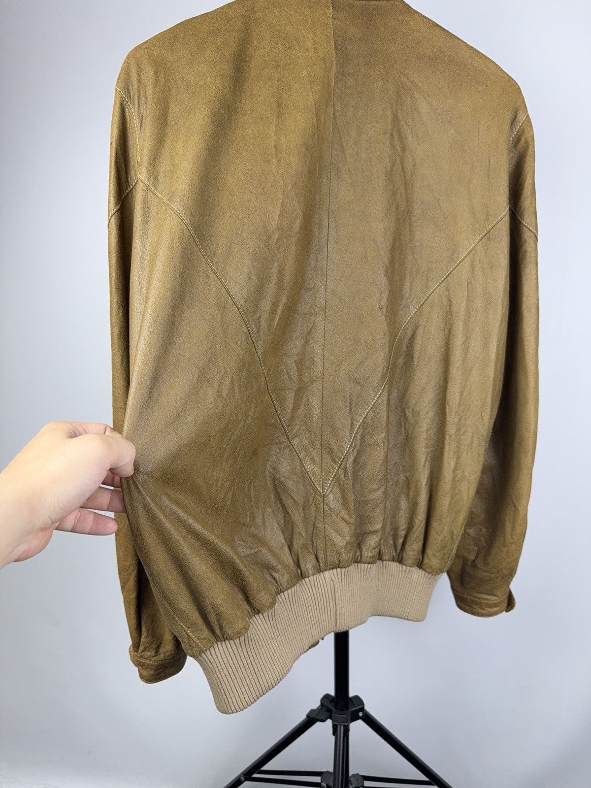 Japanese Brand Vintage 90s Retro Rock Punk Opium The King Leather jacket Size US L / EU 52-54 / 3 - 10 Thumbnail