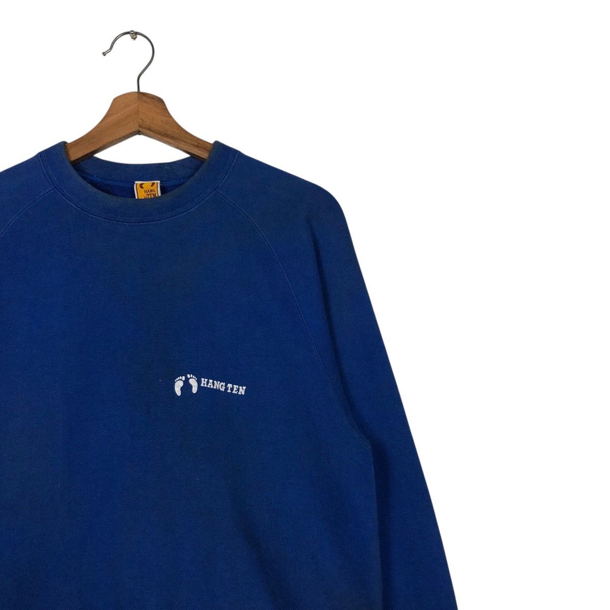 Japanese Brand Vintage Hang Ten Blue Pullover Sweatshirt Size US L / EU 52-54 / 3 - 7 Thumbnail
