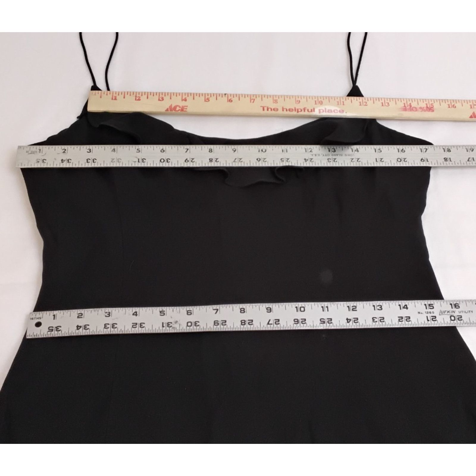 J.Crew J. Crew Silk Dress Women's 10 Black Ruffled Classic Knee Size L / US 10 / IT 46 - 10 Thumbnail