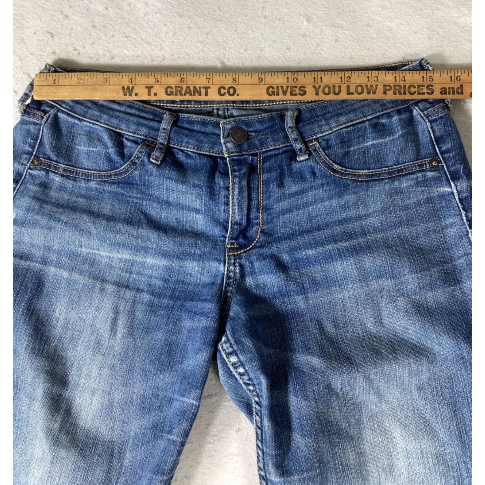 Abercrombie & Fitch Abercrombie Fitch Womens Skinny Jeans 4R Medium Wash Blue Size 32" / US 10 / IT 46 - 3 Thumbnail