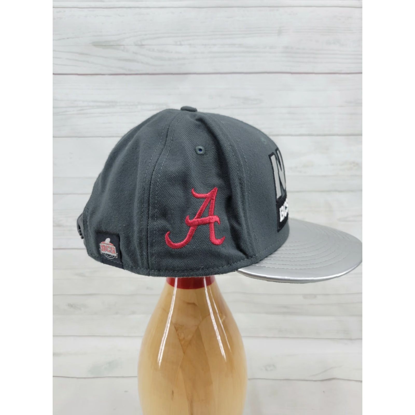 Nike Nike NCG BCS 2013 Alabama College Football Snapback Gray Hat Cap Size ONE SIZE - 5 Thumbnail