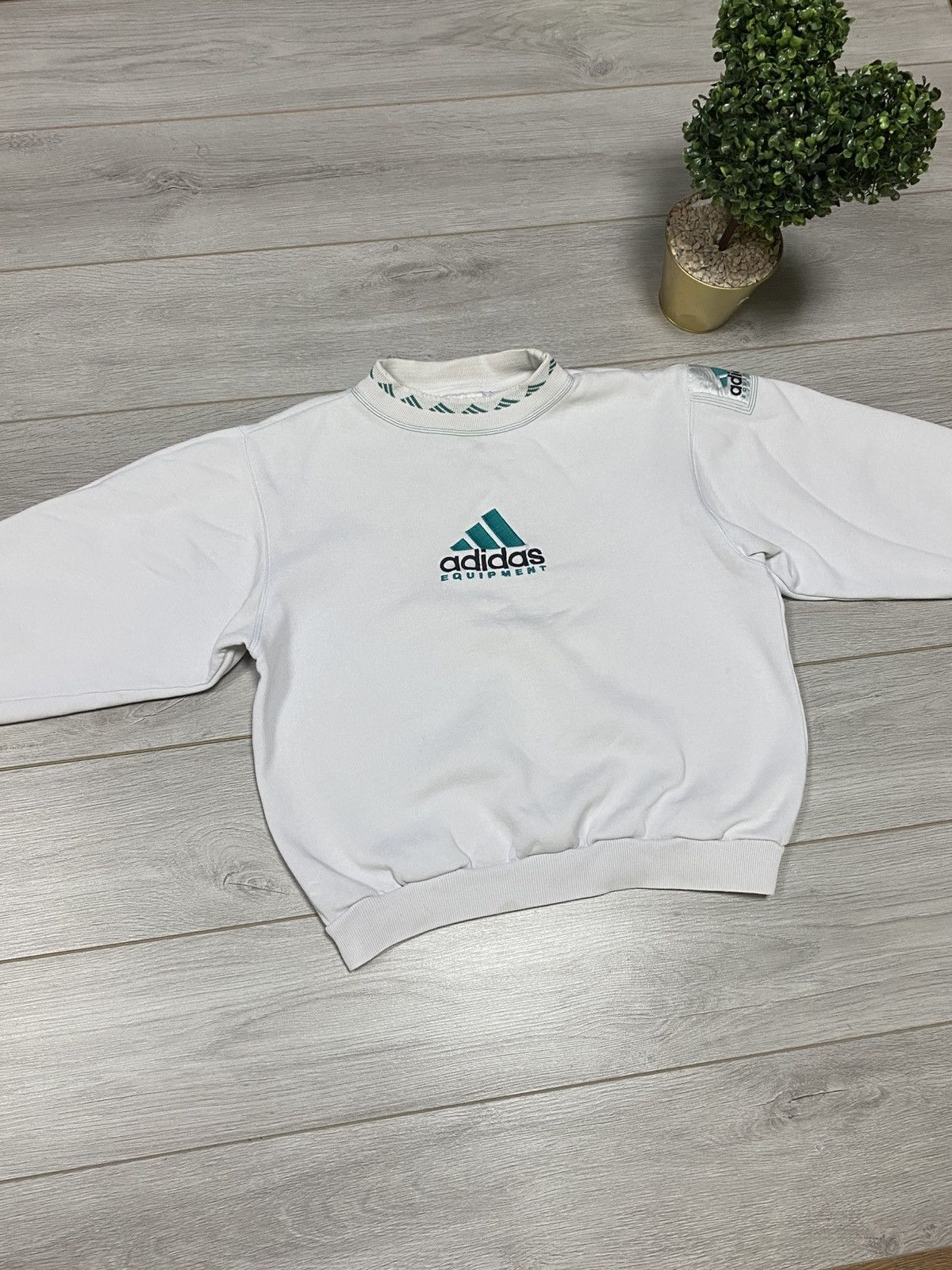 Adidas Adidas Equipment 90s monogram vintage sweatshirt big logo Size US M / EU 48-50 / 2 - 3 Thumbnail