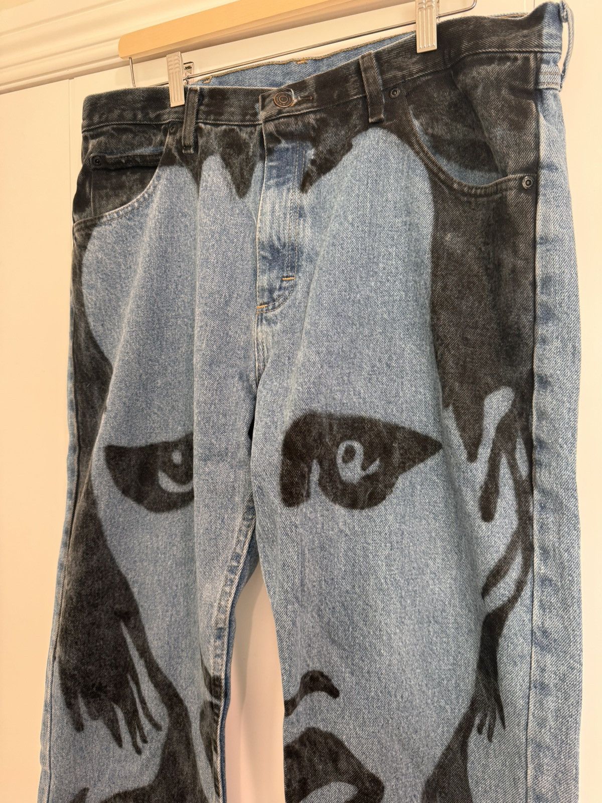 Other Belacartes ‘’Marilyn Manson’ Airbrushed Jeans - 36 Size US 36 / EU 52 - 3 Thumbnail