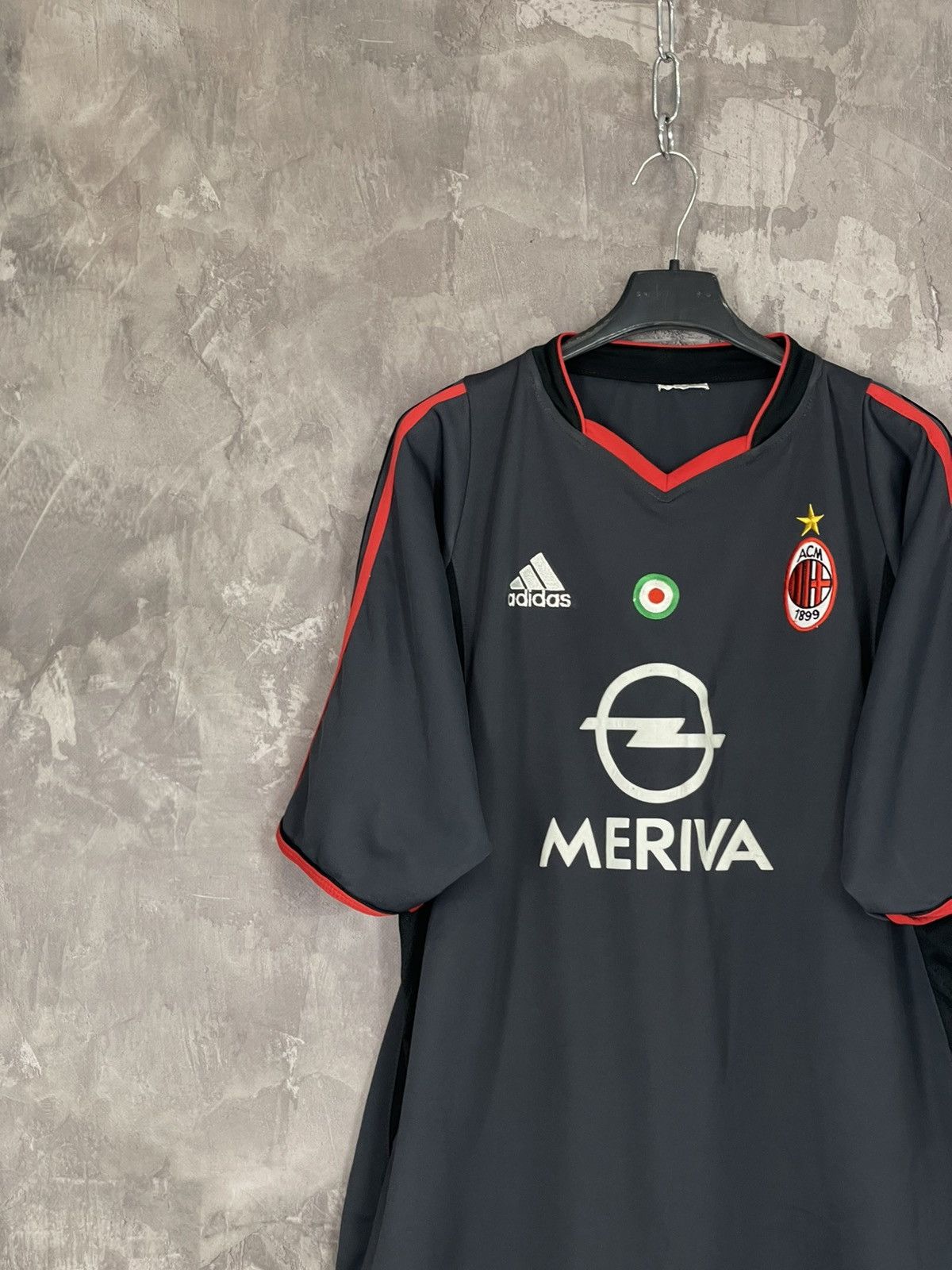 Vintage Adidas AC Milan 2003/2004 Vintage Jersey Size US L / EU 52-54 / 3 - 3 Thumbnail