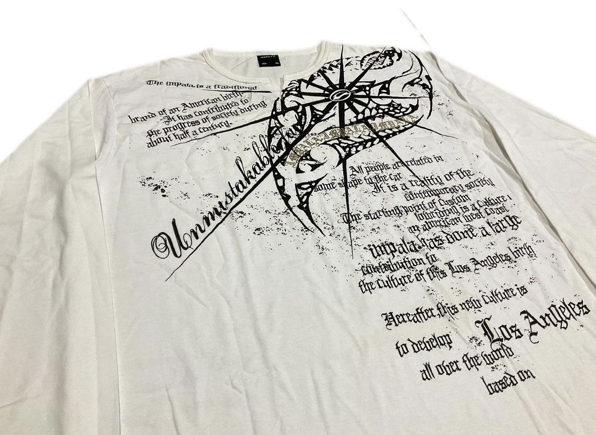 Hysteric Glamour × If Six Was Nine × Japanese Brand 🔥Sick Y2K Impala Tribal Poem Ls Shirt Goth LGB Ifsixwasnine Size US XL / EU 56 / 4 - 3 Thumbnail
