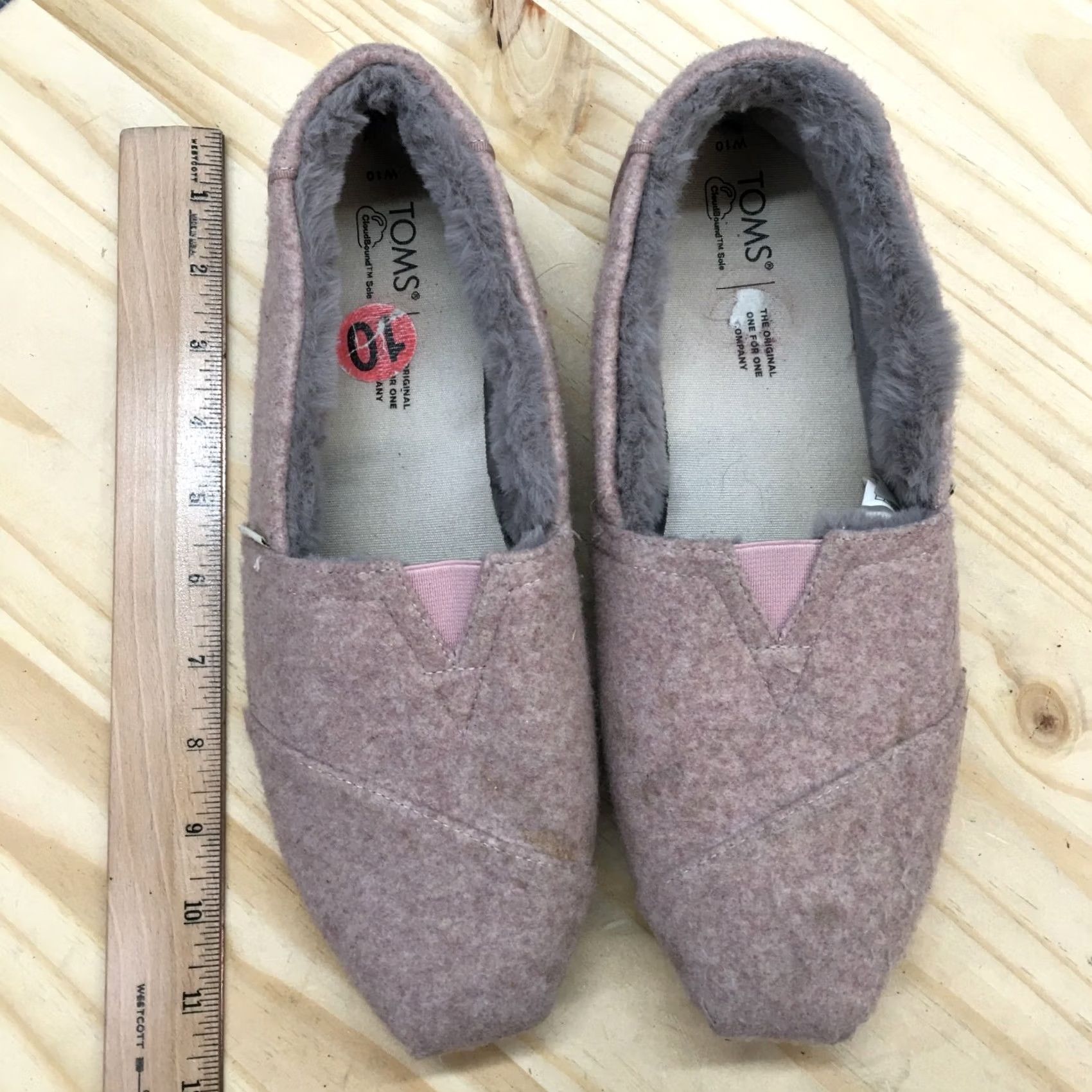 Toms TOMS Slippers Womens 10 Slip On Loafers Flats Comfort Pink Fabric Size US 10 / IT 40 - 7 Thumbnail