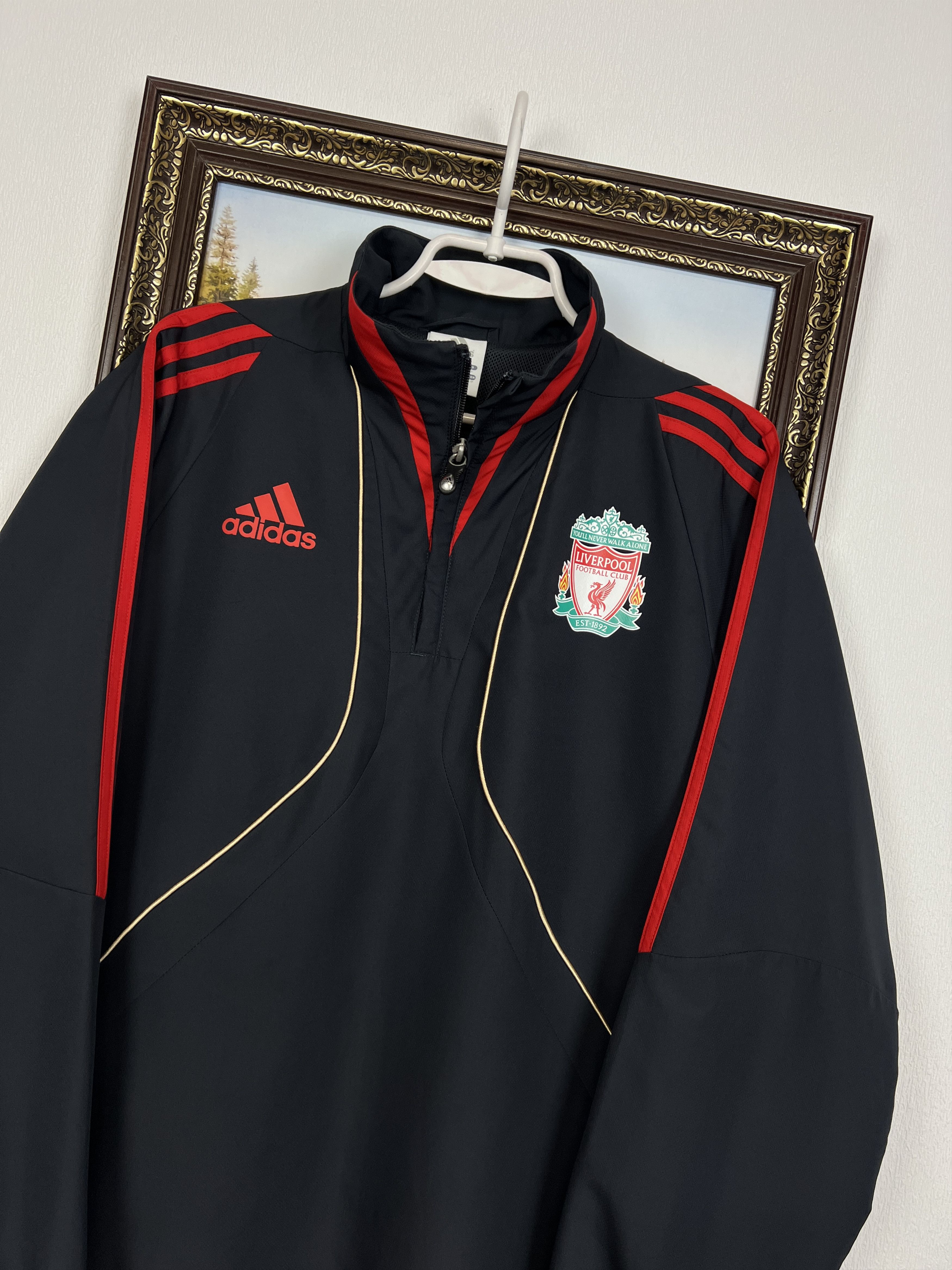 Adidas Vintage Adidas Liverpool Football Jacket Soccer YNWA Size US L / EU 52-54 / 3 - 3 Thumbnail
