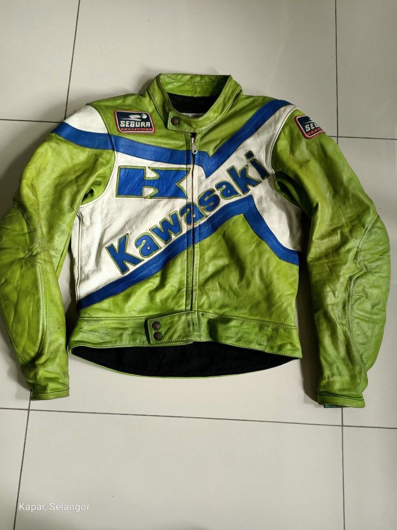 Vintage Vintage segura Kawasaki green racing suit Size US M / EU 48-50 / 2 - 3 Thumbnail